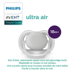 New Philips Avent Fopspeen Ultra Air Day 18M+ Double Pack - SCF349/50