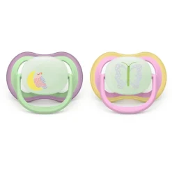 Philips Avent Fopspeen Ultra Air Night 6-18M Double Pack - SCF376/29