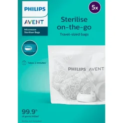New Philips Avent Sterelisatiezakjes on-the-go 5 st SCF297/05