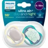 Best Philips Avent Ultra Air Day and Night – Fopspeenset – 2 stuks – 6-18 mnd - SCF087/18