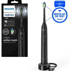 New Philips Sonicare 4100 Elektrische Tandenborstel Zwart - HX3681/54