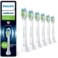 Online Philips Sonicare Optimal White Opzetborstel Wit 6 pack - HX6066/87