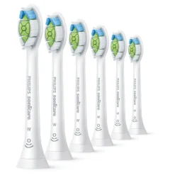 Online Philips Sonicare Optimal White Opzetborstel Wit 6 pack - HX6066/87