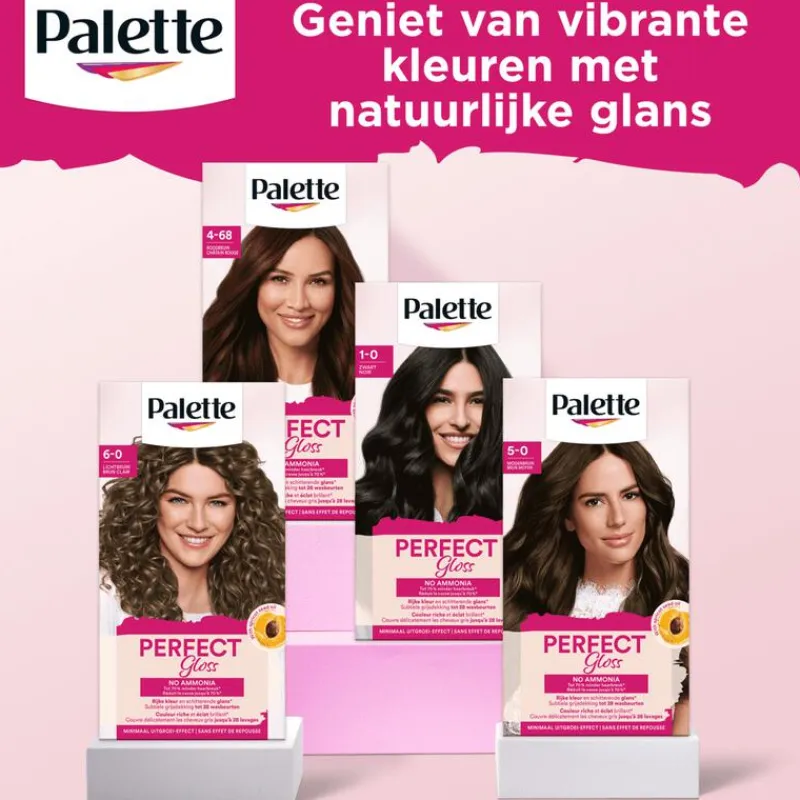 Discount Poly Palette Perfecte Gloss 5-0 Middenbruin 680 Donker Robijnrood
