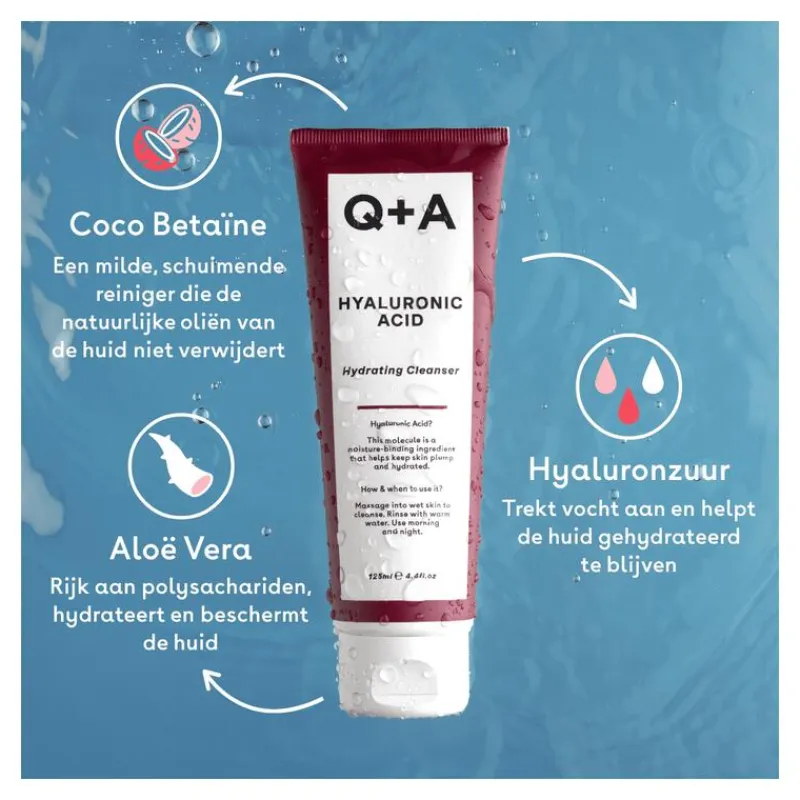 Clearance Q+A Hyaluronic Acid Gel Cleanser 125 ML