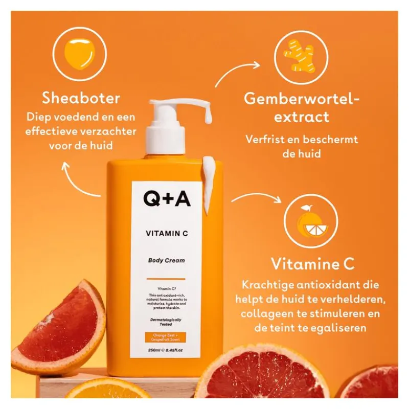 Outlet Q+A Vitamin C Body Cream 250 ML