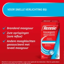 Clearance Rennie Kauwgom Suikervrij 10 stuks