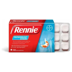 Sale Rennie Pepermunt Kauwtabletten Bij Brandend Maagzuur 48 stuks