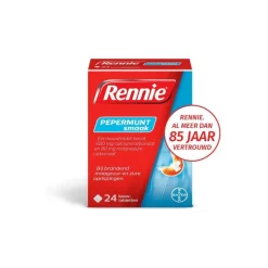 Best Rennie Pepermunt Kauwtabletten Bij Brandend Maagzuur 24 stuks