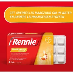 Online Rennie Sinaasappel Kauwtabletten Bij Brandend Maagzuur 36 stuks