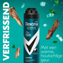 Discount Rexona Men Advanced Protection Invisible B&W Deodorant Spray 150 ML