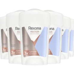 Best Rexona Women Maximum Protection Clean Scent Deodorant Stick 45 ML Multipack 6 stuks