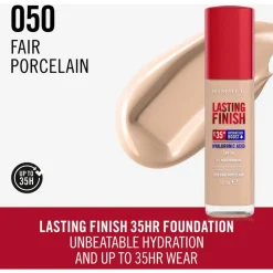 Hot Rimmel London Rimmel Lasting Finish 35Hr Foundation 050 Fair Porcelain