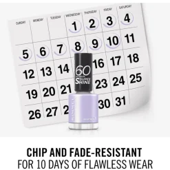 Hot Rimmel London 60 Seconds Supershine Nagellak - Paars - 153 Under The Palms