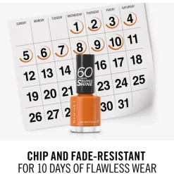 Discount Rimmel London 60 Seconds Supershine Nagellak - Oranje - 151 Tan Lines & Good Times 151 Tan Lines & Good Times