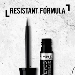 Outlet Rimmel London Glam'Eyes Professional Eyeliner 001 Black Glamour