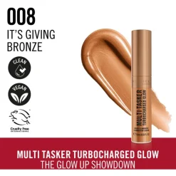 New Rimmel London Multi Tasker Turbocharged Glow Liquid Illuminator Bronzer - Brons - 008 It's Giving Bronze
