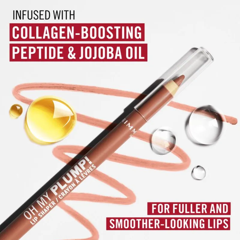 Discount Rimmel London Oh My Plump! Lip Liner - Rood - 080 Baddie
