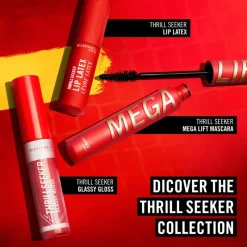 Hot Rimmel London Thrill Seeker Mega Lift Mascara - Zwart - 001 Black