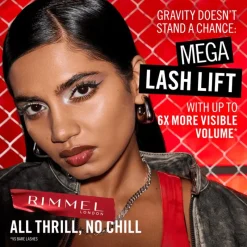 New Rimmel London Thrill Seeker Mega Lift Mascara - Bruin - 002 Brown