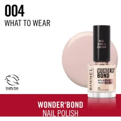 Clearance Rimmel London Wonder'Bond Care+Color Nagellak - Taupe - 004 What to Wear