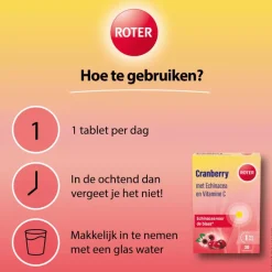 Clearance Roter Cranberry Vitamine C Echinacea 30 tabletten