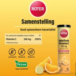 Online Roter gebufferde vit C 500mg 24st