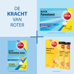 Roter Paracetamol smelttablet 500 mg 20 tabletten