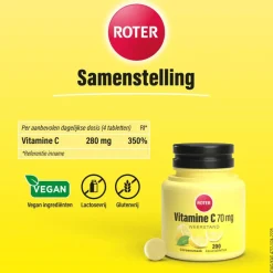 Sale Roter Vitamine C 70 mg citroen 200 kauwtabletten