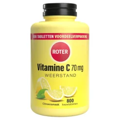 New Roter Vitamine C 70 mg citroen 800 kauwtabletten