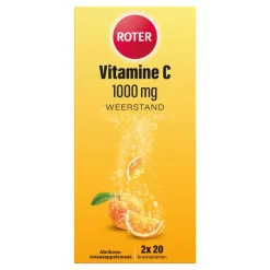 New Roter Vitamine C Bruis 1000 mg Abrikoos-Sinaasappel 40 bruistabletten