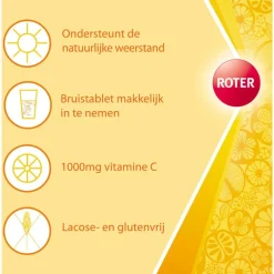Best Roter Vitamine C Bruis 1000 mg Citroen 40 bruistabletten