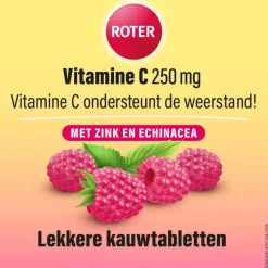 Discount Roter Vitamine C Forte Weerstand Framboos 75 tabletten