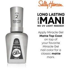 Discount Sally Hansen Miracle Gel Top Coat 102 Matte