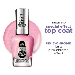 Best Sally Hansen Miracle Gel Top Coat - Roze - 111 Pixie Chrome
