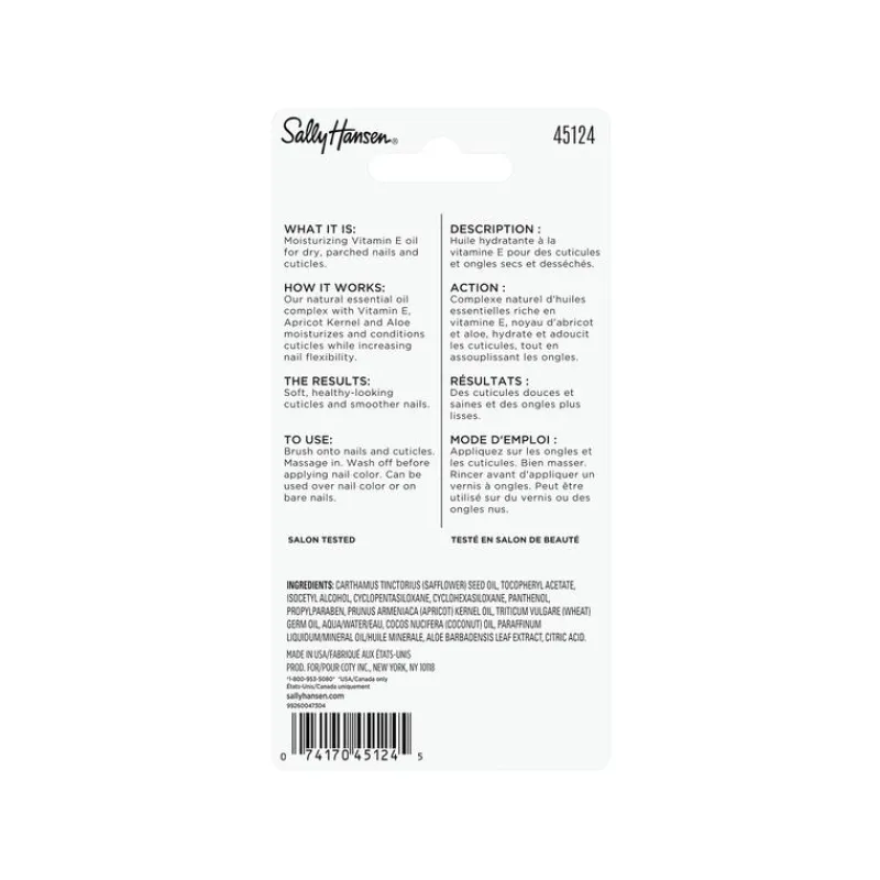 New Sally Hansen Vitamine E Nagel & Nagelriem Olie 13 ML