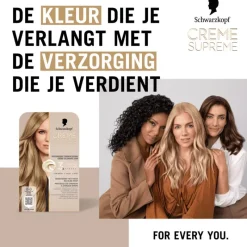 New Schwarzkopf Creme Supreme Haarkleuring 8-0 Natuurlijk Blond