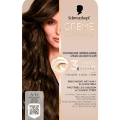 Schwarzkopf Creme Supreme Haarkleuring 5-0 Natuurlijk Bruin