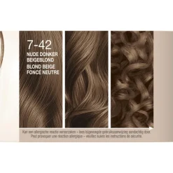 New Schwarzkopf Creme Supreme Haarkleuring 7-42 Nude Beige Donkerblond