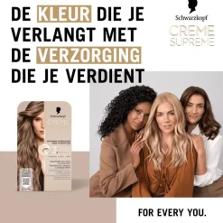 Clearance Schwarzkopf Creme Supreme Haarkleuring 7-16 Cool As Donkerblond