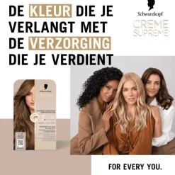 Sale Schwarzkopf Creme Supreme Haarkleuring 7-0 Natuurlijk Donkerblond
