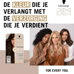Sale Schwarzkopf Creme Supreme Haarkleuring 4-0 Natuurlijk Donkerbruin