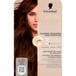 Online Schwarzkopf Creme Supreme Haarkleuring 5-60 Chocoladebruin