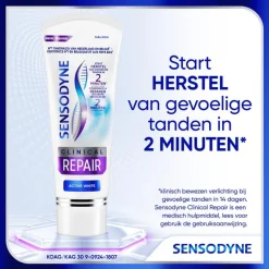 Clearance Sensodyne Clinical Repair Active White Tandpasta - 75ML