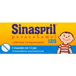 Discount Sinaspril Paracetamol Kauwtabletten 10 stuks