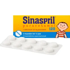 Discount Sinaspril Paracetamol Kauwtabletten 10 stuks