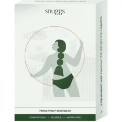 Best Snuggs period underwear Active highrise light black S