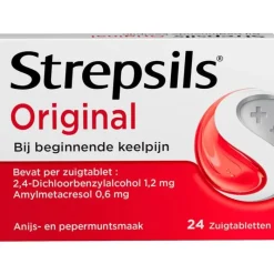 Hot Strepsils zuigtabletten normaal 24 stuks