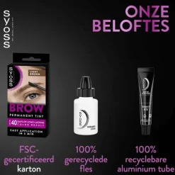 Clearance Syoss Browtint Wenkbrauw verf Lichtbruin