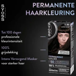 Hot Syoss Metallic Collection Haarkleuring 3-89 Bronze Coffee